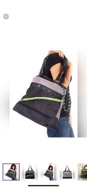 Go dash Dot Go Tote, Gym/Yoga, Green/Gray/Black  Duffel Bag